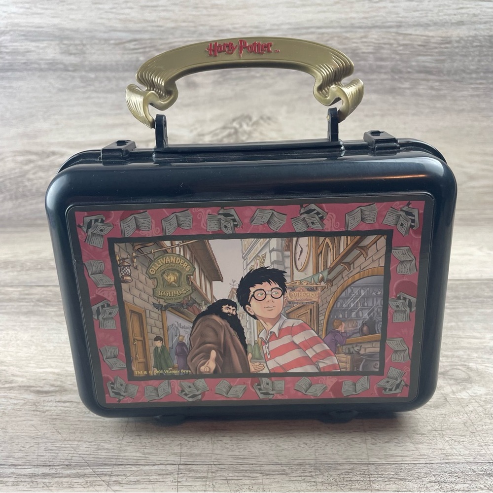 Vintage Harry Potter Plastic School Box 7x5x3” Pencil Supply Case